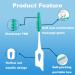 160pcs Interdental Brush Set - Versatile Soft Polyvinyl Toothed Teeth Cleaner for Healthy Gums | International Shipping Available - Buy Online on GoSupps.com