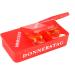 Com-Four 7-Day Drug Doser Box - Weekly Pill Organizer with 3 Compartments - Red Medication Storage for Morning Lunch and Evening Doses - International Shipping Available - Buy Online on GoSupps.com