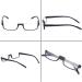 Buy Kerecsen 2 Pair Half Moon Frame Reading Glasses - Spring Hinge Unisex 2 Pack Black 2.5 Diopters - International Shipping Available - Buy Online on GoSupps.com