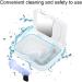 Ververt Touch Denture Box with Mirror - Durable Storage Case for False Teeth 4.7 x 3.5 Inches White & Clear - Ideal Denture Storage Solution - Buy Online on GoSupps.com
