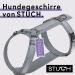 STUCH Adjustable Dog Harness - Padded Nylon for All Sizes - Gray Large - Perfect for Small Medium & Large Dogs - Buy Online on GoSupps.com