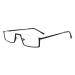 Eyekepper Quality Metal Half Rim Reading Glasses with Spring Hinge Black +2.0