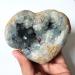 600G-720G Large Size Natural Blue Kyanite Stone Geode Cluster Cyanite Crystal Heart 1pc Suitable for Furniture Decoration Full of Texture