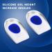 Breathable Silicone Heel Cups - 2-Piece Gel Insoles for Height Increase | Arch Support & Plantar Fasciitis Relief for Men and Women - Buy Online on GoSupps.com