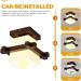 Hemobllo Solid Wood Ceiling Lamp Ceiling Hanging Light Hanging Lamp Pendant Light LED Wall Lamp Coffee Glass - Buy Online on GoSupps.com