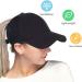 Women's Breathable Mesh Baseball Cap for Summer - Adjustable Ponytail & Quick-Dry Light Sun Cap (Black 55-60 CM) - Buy Online on GoSupps.com