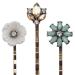 6PCS Vintage Rhinestone Hair Pins for Women - Elegant Bobby Clips for Styling - Retro Hair Accessories - Buy Online on GoSupps.com