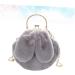 Alipis 2 Pcs Single Shoulder Bag Crossbody Bag Metal Chain Bag Plush Bag Handbag Fur Bag Messenger Bag Wild - Buy Online on GoSupps.com