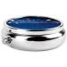 Blue Music Printed Mini Round Pill Box | 3 Compartment Portable Pill Organizer for Travel Home & Office - Buy Online on GoSupps.com