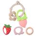 Tyry.hu bite ring baby bracelet bite ring cooling toothing forces fruit toy kielzeug greipling removable 6 pieces from silicone bite toys bpa-free gifts for newborns