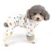 Zweita little dog overall pajama overalls soft romper puppy sleeping clothes adorable bear football printed four legs pjs clothing for pets cats puppy l (100% polyster) l (pack of 1) balls
