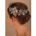 Deniferymakeup Bridal Hair Comb Bridal Hair Vine Crystals Bridal Wedding Hairpiece Wedding Hair Vine Pearl Hair Vine with Comb for Women and Girls (Style 5) - Buy Online on GoSupps.com