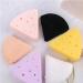 Powder Puff Holder Portable Silicone Easy to Clean Triangle Makeup Puff Container Smooth Opening Dustproof for Home Travel (Yellow) - Buy Online on GoSupps.com