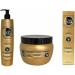 KERAGOLD PRO - Sulfate-Free Hair Care Trio Pack: Shampoo 500ml + Mask 500ml + Serum 100ml - Keratin & Garlic Extract
