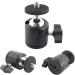 EXMAX 360 Swivel Mini Tripod Ball Head for DSLR Camera and Camcorder - Aluminum Alloy, 1/4 Screw Mount Base - Ideal for Hiking, HTC Vive - Black - Buy Online on GoSupps.com