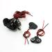 uxcell 10 Pcs Faux Leather Housing T Type 15cm Wired 9V Battery Clip Connector