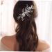 FRCOLOR 1pc Hair Comb Wedding Hair Accessories for Pearl Hair Accessories Hair Clip Wedding Headwear Jewelry Crystal Side Comb Bride Headpieces for Wedding Rhinestones Miss Diamond Alloy - Buy Online on GoSupps.com