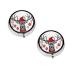 Funny Christmas Moose Printed Mini Round Pill Box Pill Box 3 Compartment Medicine Pill Case Pill Organizer Travel Pillbox Portable Pill Box for Pocket Home Office Use