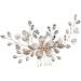 New 2025 Hair Combs Wedding Hair Clips Fashion Crystal Flower Headdress Hairpin For Diadem Pearls Headpiece Barrettes New For Jewelry Fashion Accessories Creative Gift - Buy Online on GoSupps.com