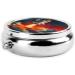 Flying Shuttle Portable Metal Pill Box Round Mini 3-Compartment Travel-Friendly Design for Small Pills - Buy Online on GoSupps.com