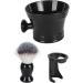 KKPLZZ 3-in-1 Beard Foam Brush & Stand Bowl | Soft Nylon | Fast Drying & Hair Residue Removal - Buy Online on GoSupps.com