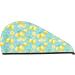 Yellow Lemon Microfiber Hair Towel Wrap - Super Absorbent Coral Velvet for Women | Quick Dry Cap for All Hair Types - Buy Online on GoSupps.com