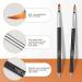 TEOYALL Nail Art Brushes Set - 6 Double Ended Design Tools for Builder Gel Painting, Liner Brushes & Dotting Pens - Buy Online on GoSupps.com