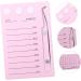 Mikinona Magnetic Eyelash Board Hand Plate Lashes Magnetic False Eyelashes Pallet Holder Eyelash Grafting Supplies Lash Storage Board Eyelash Holder Accessories Acrylic Epoxy Pink 14.3x9.4cm Pink - Buy Online on GoSupps.com