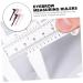 Beavorty 6pcs Locating Rule Pocket Ruler Plastic Eyebrow Ruler Eyebrow Measuring Ruler Face Caliper - Buy Online on GoSupps.com