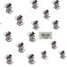 Vintage Metal Alloy Hair Clips - 10pcs Small Hair Accessories for Girls & Women - International Shipping Available - Buy Online on GoSupps.com