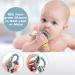 Vicloon Baby Teething Toy - BPA-Free Silicone Teether for Boys and Girls | Chew Soothing Infant Teething Ring - Shower Gift (Blue) - Buy Online on GoSupps.com