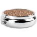 Leopard Printed Mini Round Pill Box | 3 Compartment Organizer for Travel Home & Office - Portable Pill Case - Buy Online on GoSupps.com
