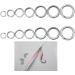 Buy Split Rings Stainless Steel Fishing Tackle - Double Circle Connector 50/100pcs Size 10 | High-Quality Fishing Gear - Buy Online on GoSupps.com