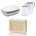 Buen Camino Waschset Seifset for the Jakobsweg |Sheep milk soap + soap box + 4 pieces soap bags |Fixed shower for body and hair |Suitable for sensitive skinFragrance