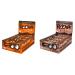 Roobar peanut bar with chocolate coating-100% organic vegan fruit bar milk-free & gluten-free without refined sugar-16x30g bar & almond bar with chocolate coating-16x30g bar bundle with almond bar with chocolate