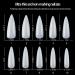 CALIBAN 500Pc Coffin Nails Nail Tips Full Cover Manicure Design Acrylic Nails for Women (Long) - Buy Online on GoSupps.com