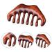 Head Meridian Massage Comb - Green Sandalwood Therapy Comb with 5 Wide Teeth for Hair & Blood Circulation - Enhance Acupuncture Experience - Buy Online on GoSupps.com