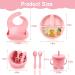 ANAVIL 8 Pack Baby Feeding Set - Silicone Toddlers Weaning Sippy Cup with Straw and Lid - Feeding Supplies Set - Buy Online on GoSupps.com