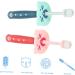 Minkissy 360-Degree Toothbrush Set for Toddlers - Silicone Baby Toothbrushes for Children - Travel-Friendly Toothbrushes (2 Pack) - Buy Online on GoSupps.com