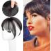 Bangs Clip in Bangs Mini Fringe Hairpiece Straight Clip in Forehead Topper with Wispy Bangs Extension Thin 3D Air Hair Bangs Invisible Seamless Straight Neat Bangs for Women Curved Bangs for Daily W 3D natural black - Buy Online on GoSupps.com