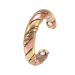 EnerMagiX Lymphatic Drainage Magnetic Therapy Ring for Women Men,Tricolor Gold Weave Magnetic Lymph Detox Ring,Adjustable Women's Pure Copper Jewelry