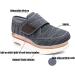 Adjustable Open Toe Diabetic Sandals for Tired Swollen Feet - Dark Grey, Size 8 - Buy Online on GoSupps.com