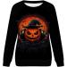 Halloween Costumes Printed Fashionable Casual Long Sleeved Zipper Round Neck Hoodies Sweater Loose Fit Womens Black Large - Buy Online on GoSupps.com