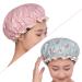 Waterproof Double-Layer Shower Hood - 2 Pack Spa Elastic Shampoo Head Cover for Women & Girls - Buy Online on GoSupps.com