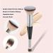 WMZWY Makeup Brushes Dual-ended Foundation Brush Concealer Brush Brush Perfect for Any Look Premium Luxe Hair Rounded Flawless Brush Ideal for Liquid Cream Powder Blending. (Black) - Buy Online on GoSupps.com