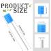 Argomax Oral Sponges Swabs - 100 Pcs Cotton Dippers for Oral Hygiene & Mouth Care - Blue Foam Cleaning Swabs - Buy Online on GoSupps.com
