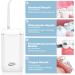 Portable Water Flosser for Teeth - 5 Jet Tips 3 Modes Cordless Oral Irrigator IPX7 Waterproof Rechargeable Mini Power Floss for Home & Travel - Best Teeth Cleaning Solution - Buy Online on GoSupps.com