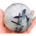 Natural Sphere 1PC Natural Crystal Spheres Black Hair Tourmaline Quartz Jet Stone Ball 50mm-90mm (Color : 60-70mm) - Buy Online on GoSupps.com