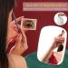 Colist Oval Monochrome LED Makeup Mirror with 5X Magnifying Mirror - Touch Screen, Brightness Adjustable, USB Rechargeable - Desktop/Wall Use - Buy Online on GoSupps.com