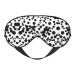 SSIMOO Black & White Big Dot Sleep Mask-Adjustable Breathable Fashionable Eye Mask for A Comfortable Sleep Experience